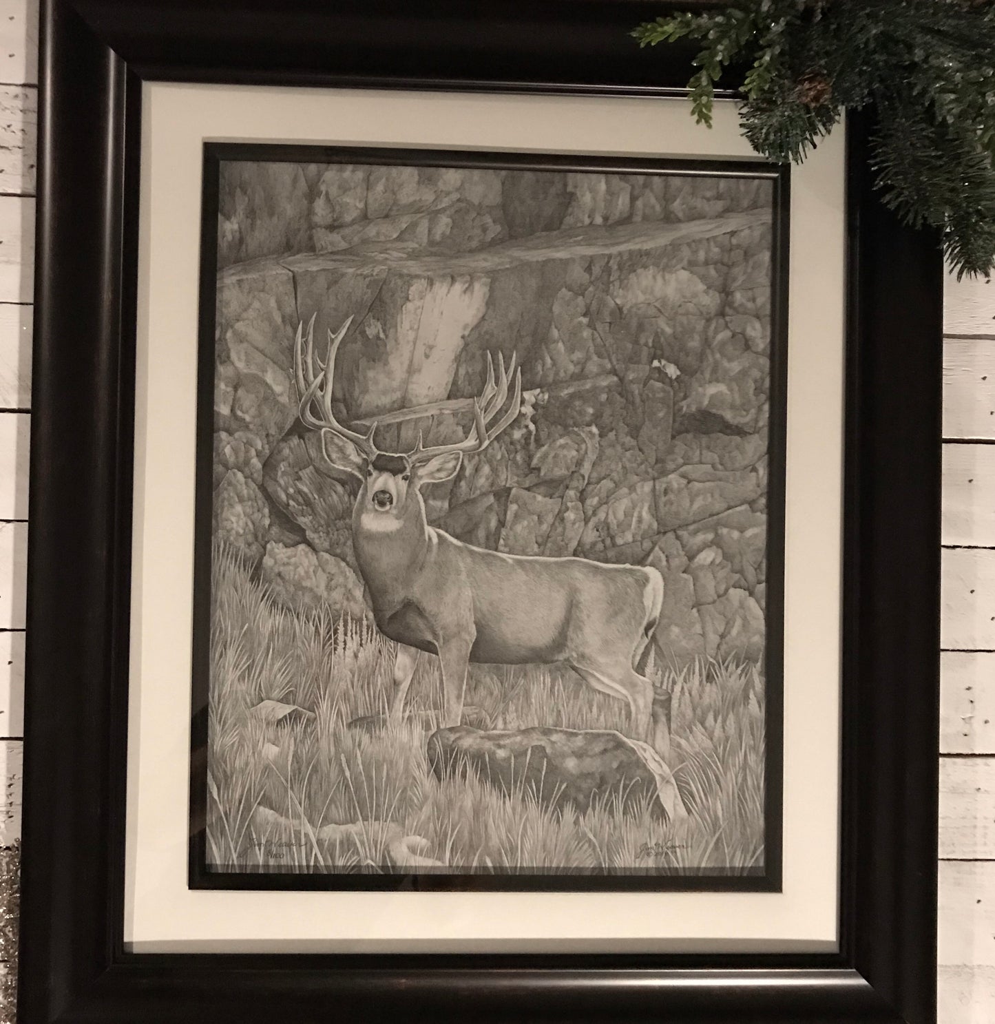 “Caught” framed print